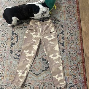 Hollister Camouflage Pants - Tan and Cream